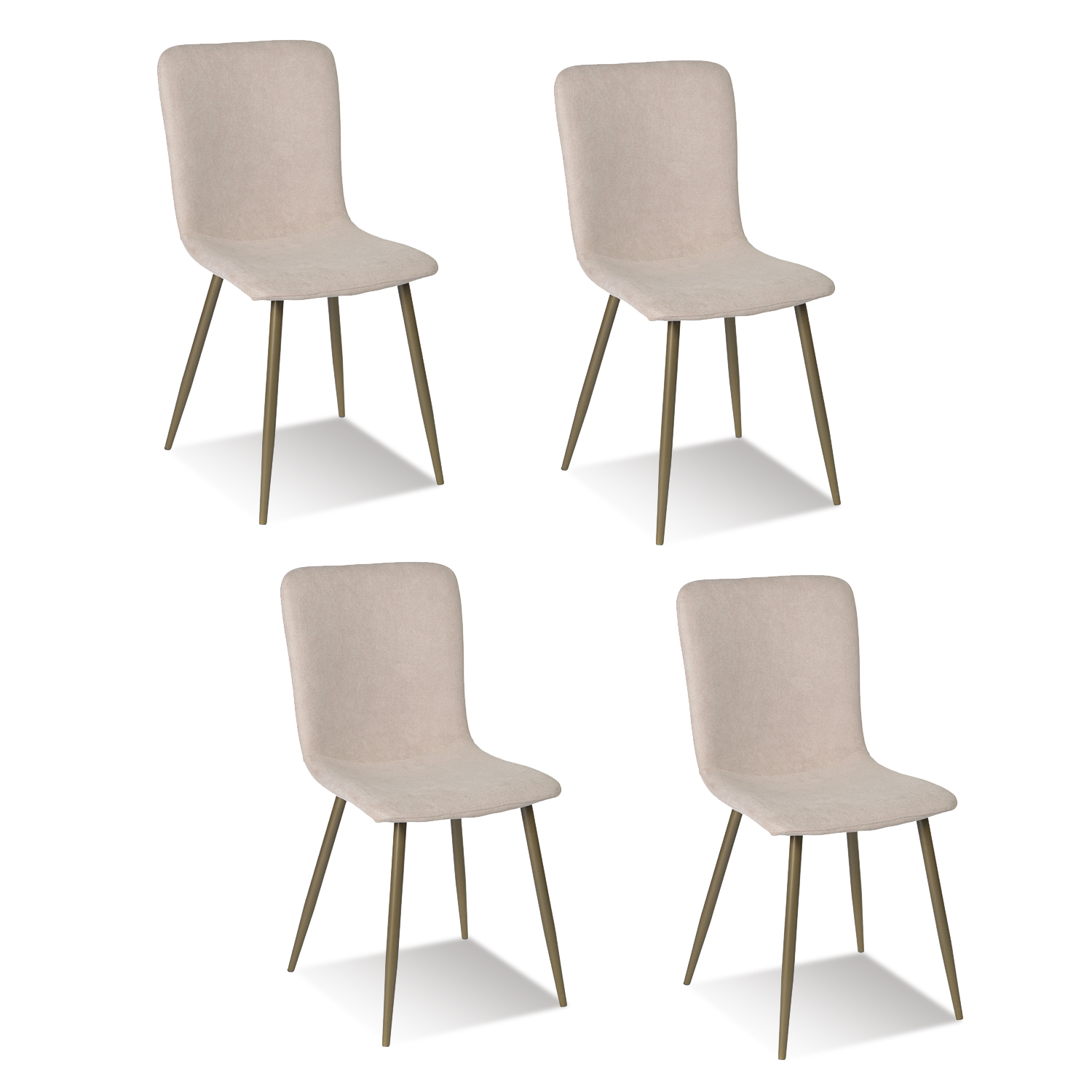 Foto 2 pulgar | Sillas de Comedor Homemake Scargill Beige Golden