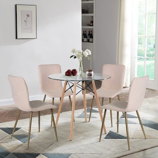 Foto 5 | Sillas de Comedor Homemake Scargill Beige Golden