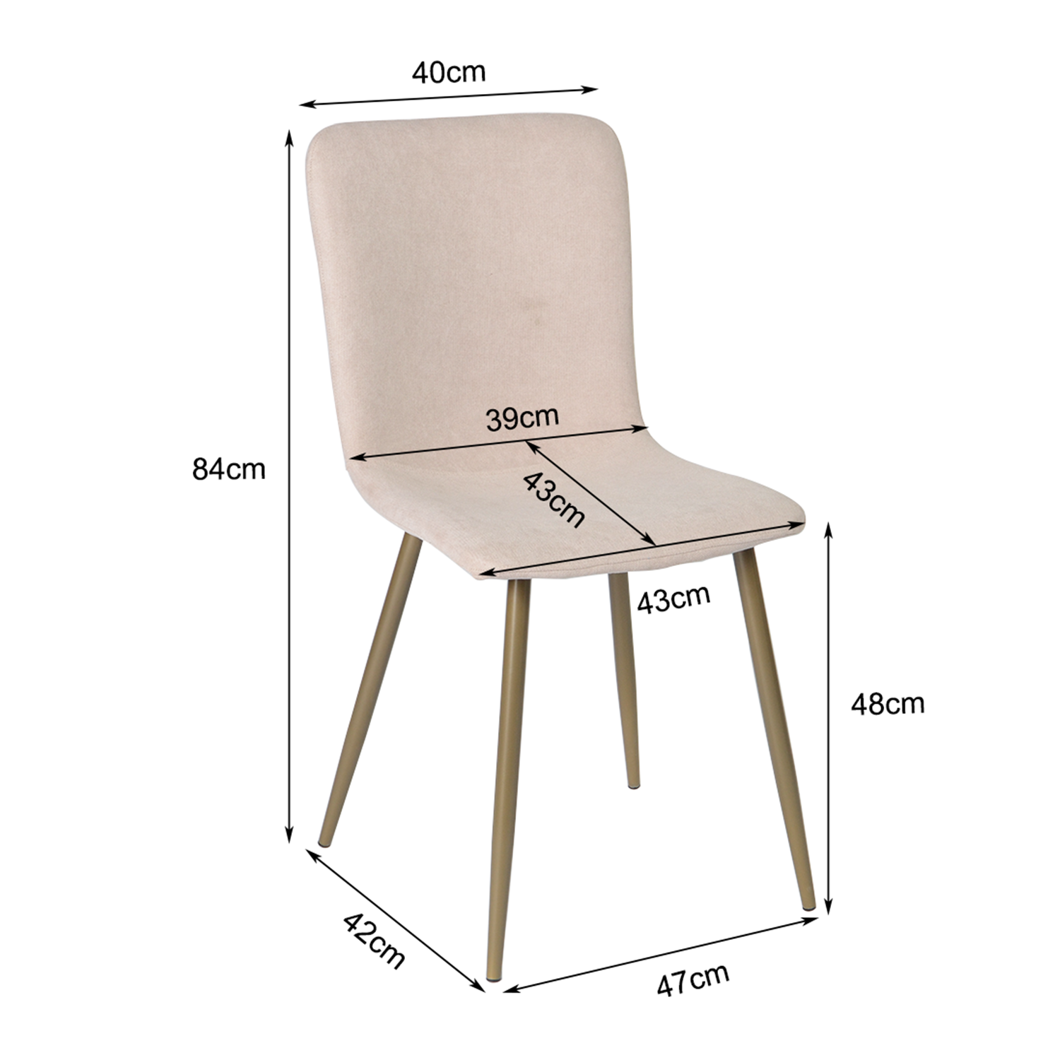 Foto 8 pulgar | Sillas de Comedor Homemake Scargill Beige Golden