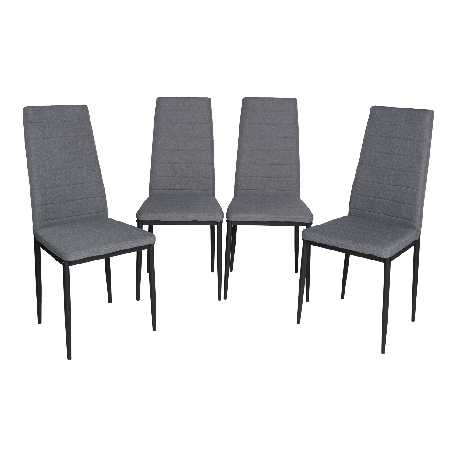 Foto 1 | Sillas de Comedor Homemake Ann Kd All Black Grises