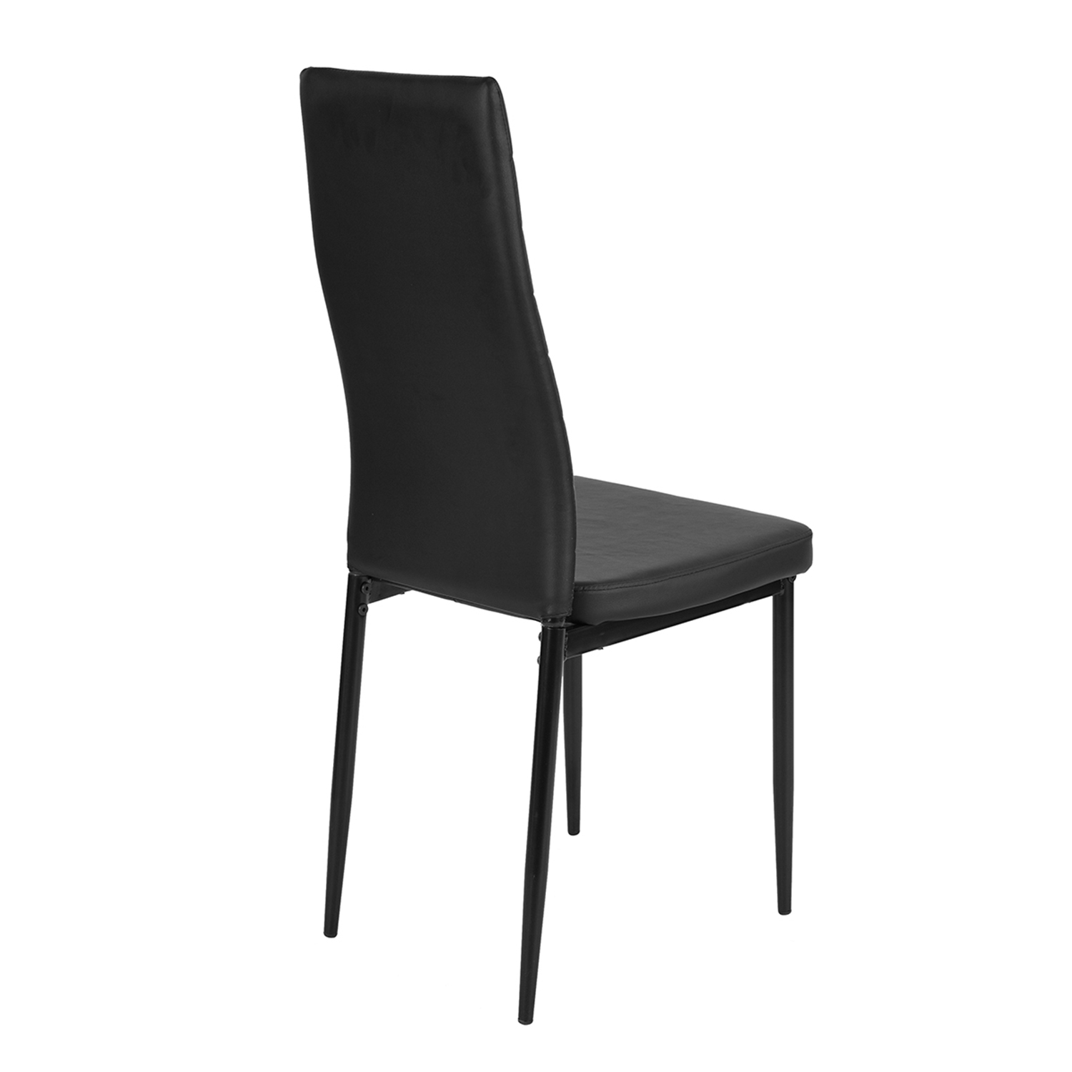 Foto 4 pulgar | 4 Sillas de Comedor Homemake Ann Kd Black PVC DC Negras