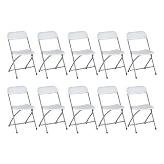 Foto 1 | Sillas Plegables Kingshouse Blancas 10 Piezas