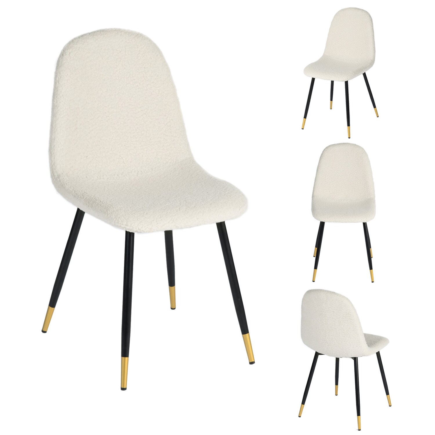 Juego de 4 Sillas de Comedor Homemake Charlton Blanco $3,899