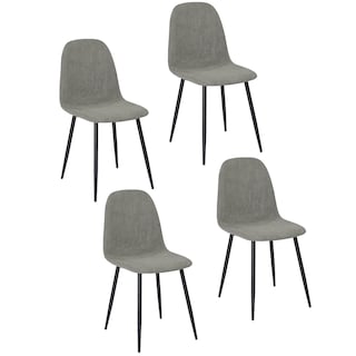 Foto 1 | Juego De 4 Sillas de Comedor Homemake Charlton Gris