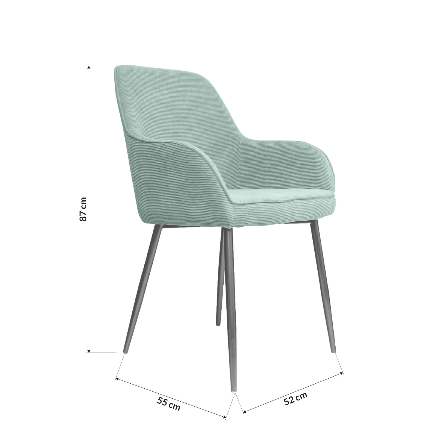 Foto 9 pulgar | Silla De Comedor Bossa Ginny Verde