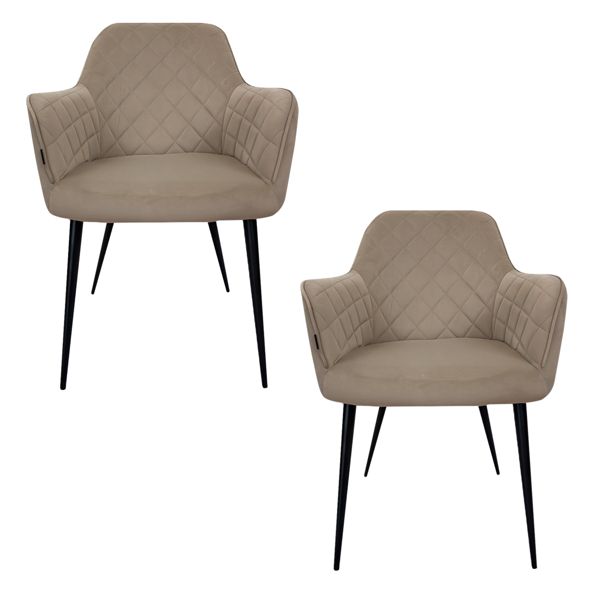 Foto 2 pulgar | Set De 2 Sillas Velvet Modernas Para Comedor Marca Gravita