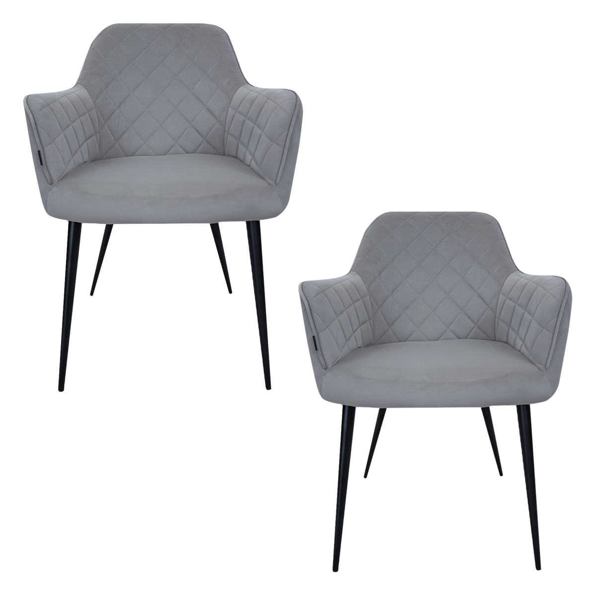 Foto 2 pulgar | Set De 2 Sillas Velvet Modernas Para Comedor Marca Gravita