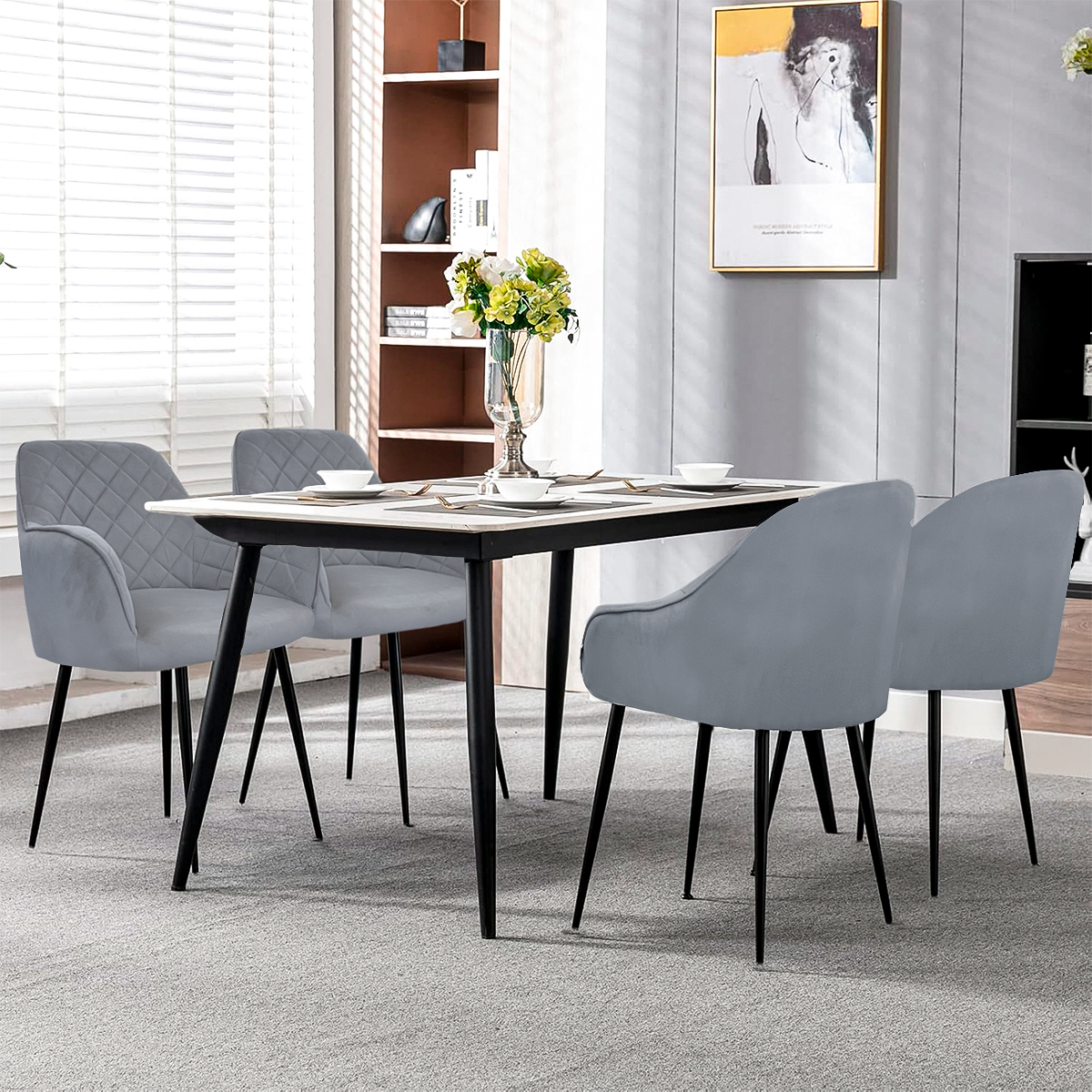 Foto 6 | Set De 2 Sillas Velvet Modernas Para Comedor Marca Gravita