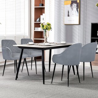 Foto 6 | Set De 2 Sillas Velvet Modernas Para Comedor Marca Gravita