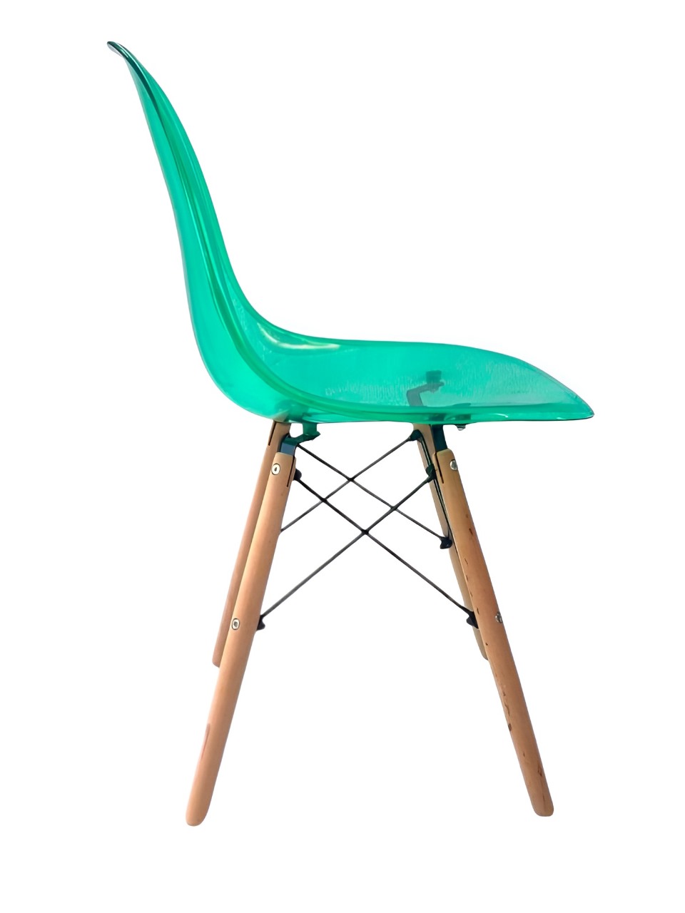 Foto 3 pulgar | Silla INM Eames Verde Transparente 1 Pieza