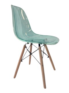 Foto 2 | Silla Azul Transparente Eames 1pz