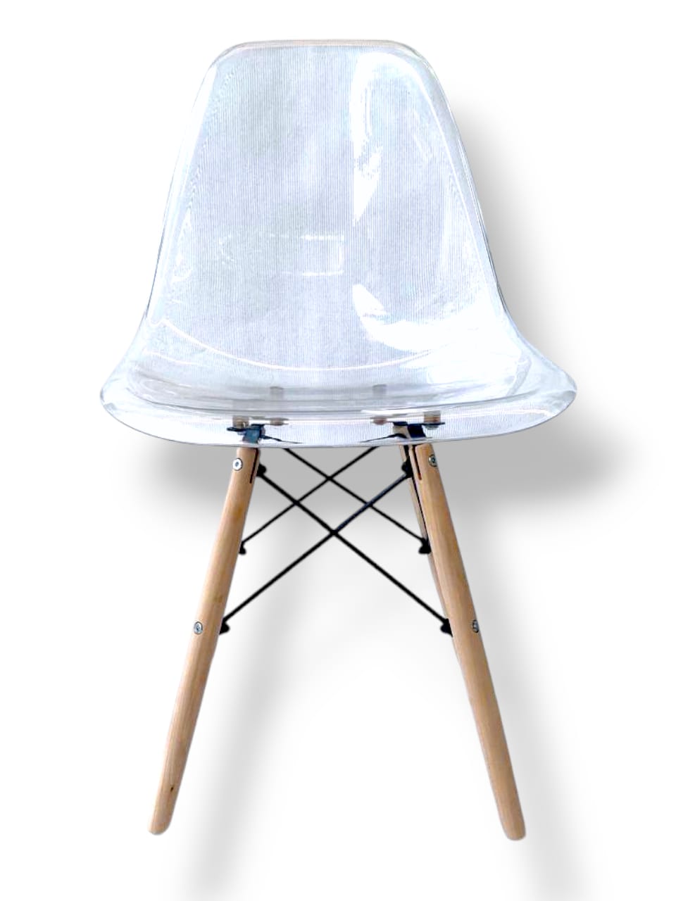 Foto 3 pulgar | Silla Natural Transparente Eames 2pz