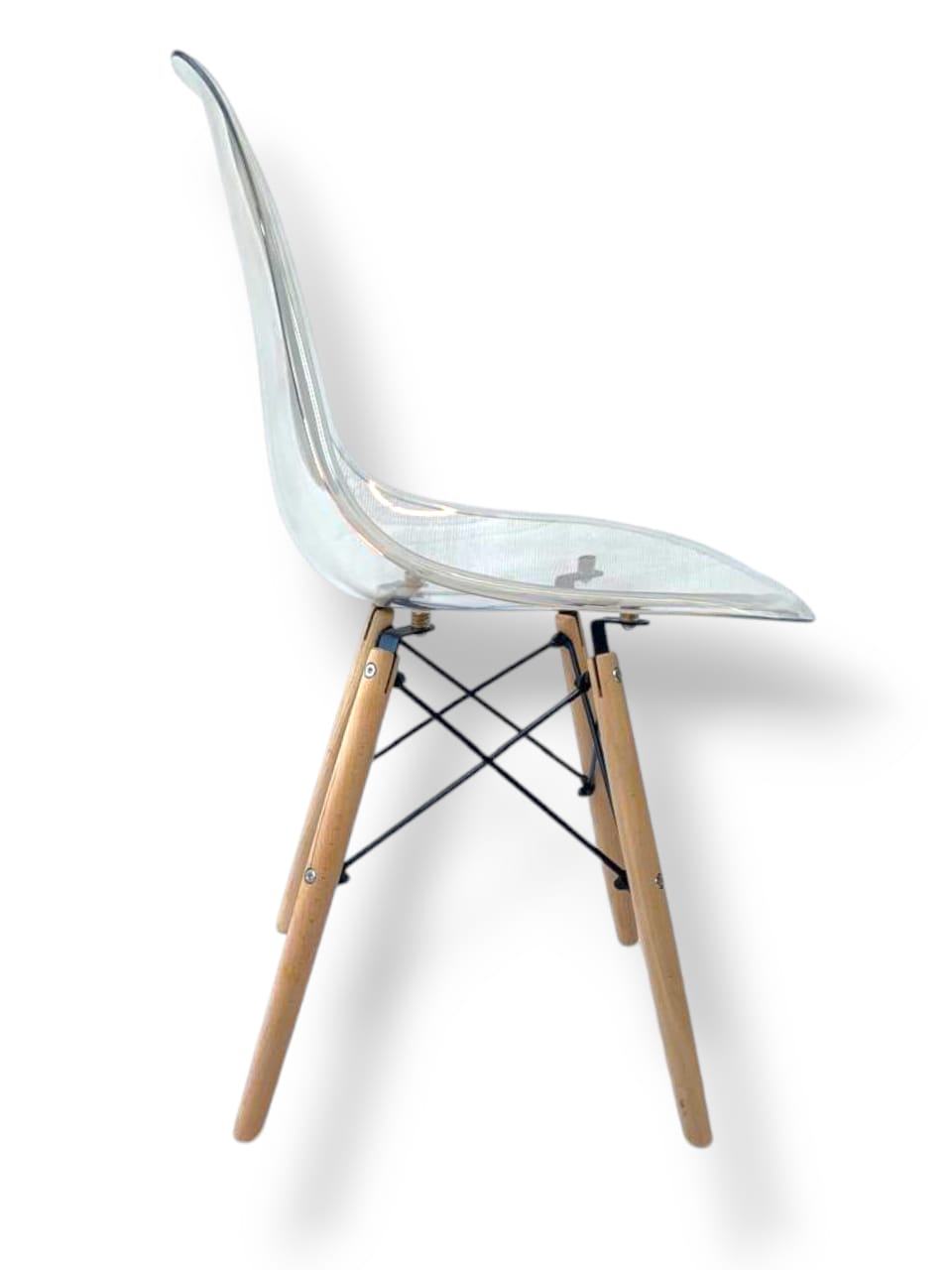 Foto 4 pulgar | Silla Natural Transparente Eames 2pz