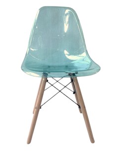 Foto 2 | Silla Azul Transaparente Eames 6pz