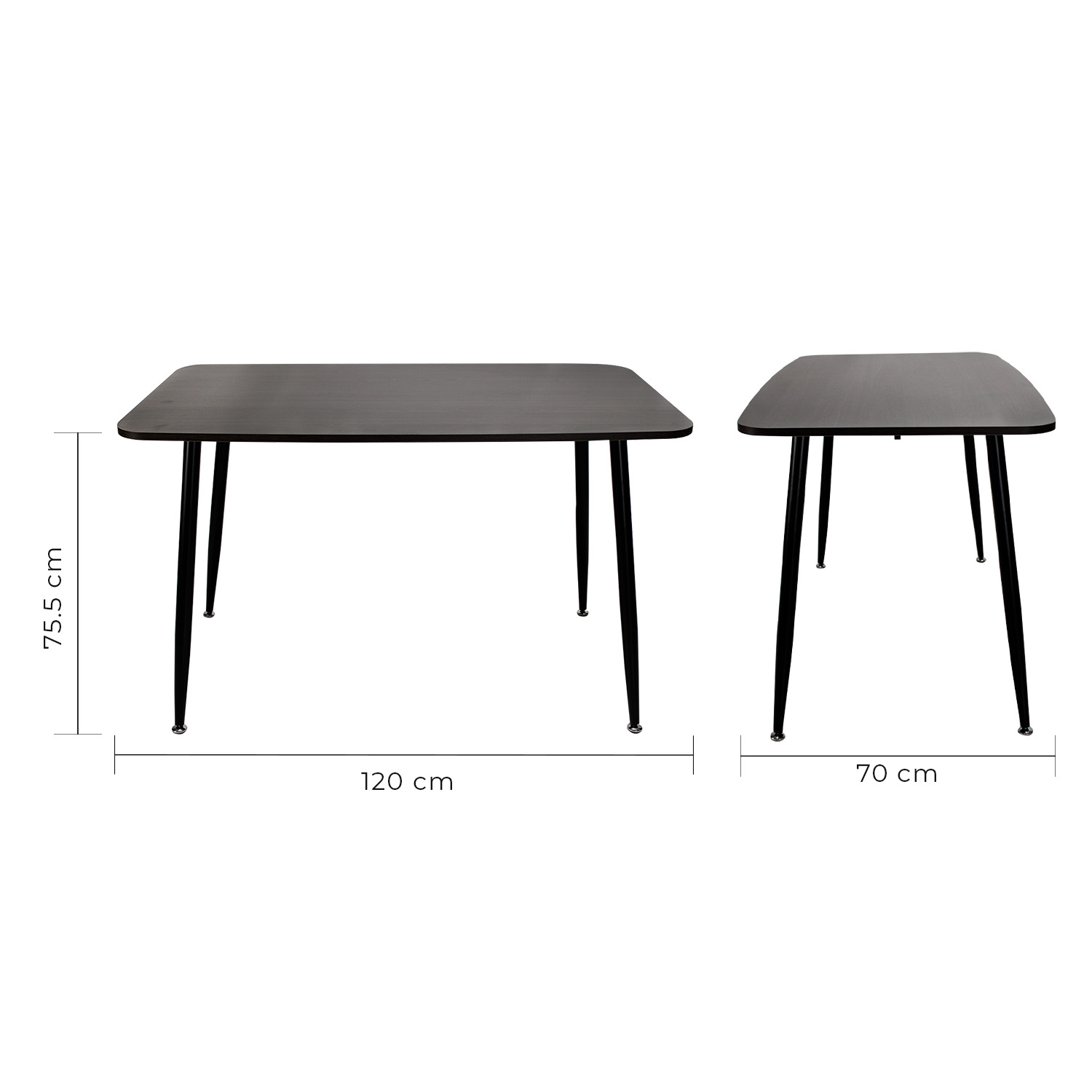 Foto 4 pulgar | Mundo In Mesa De Comedor Murcia De Madera Melamina 120x70 Nogal