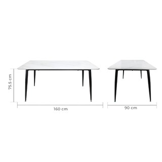 Foto 4 | Mesa De Comedor 160 Sora 1326 Blanco