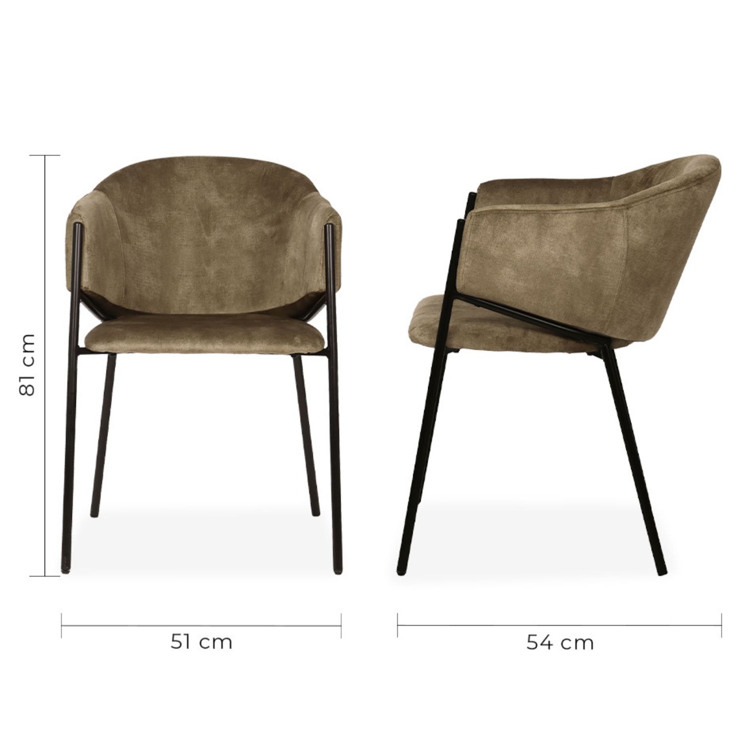 Foto 6 pulgar | Mundo In Muebles Silla De Comedor Isolla 2101 Café