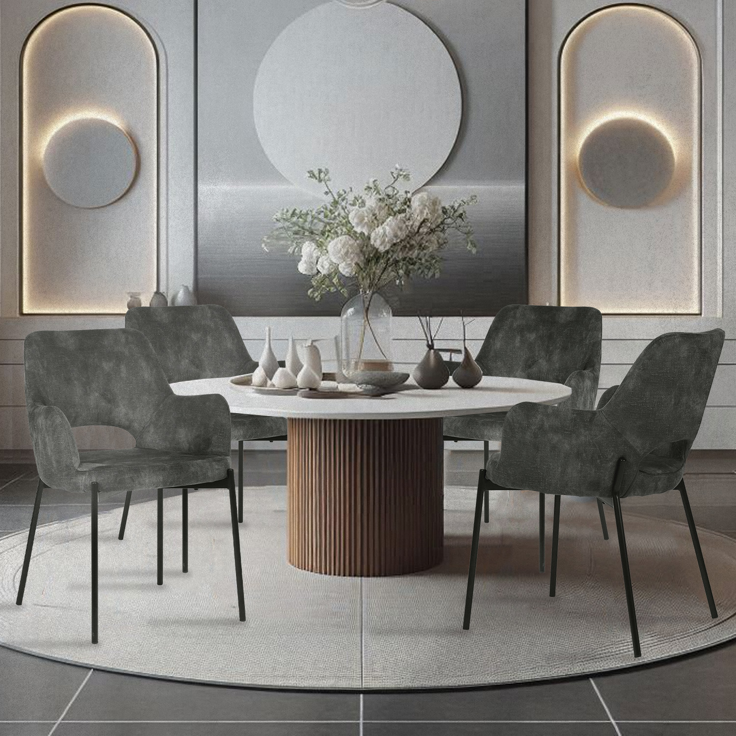 Foto 4 pulgar | Mundo In Muebles Silla De Comedor Shcola 3038 Gris
