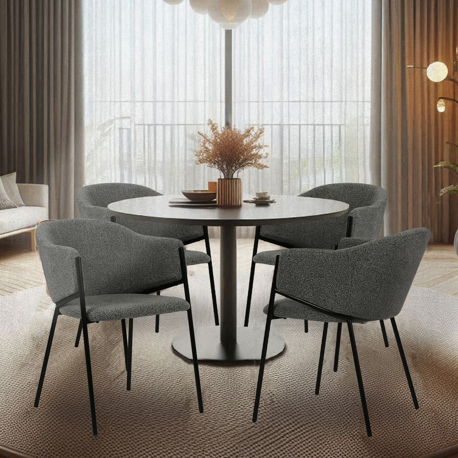 Foto 4 pulgar | Silla de Comedor Mundo In Muebles Gris