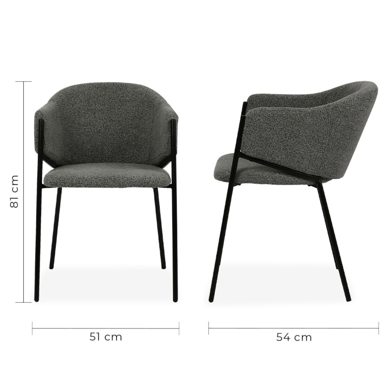 Foto 6 pulgar | Silla de Comedor Mundo In Muebles Gris