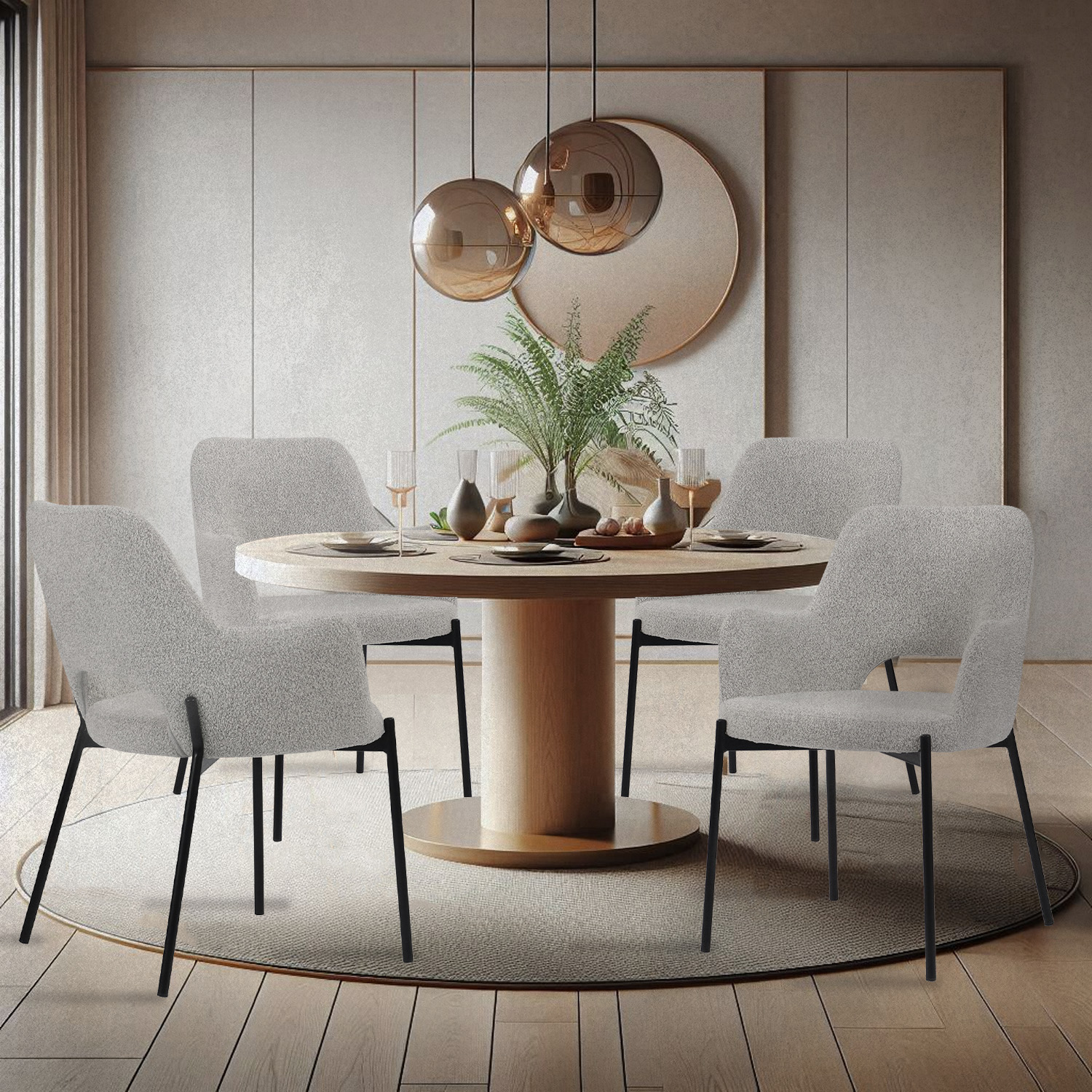 Foto 4 pulgar | Silla de Comedor Blanca