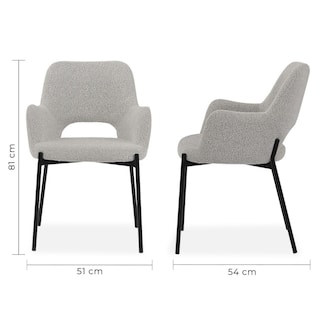 Foto 5 | Silla de Comedor Blanca