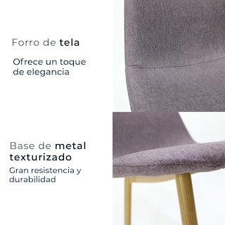 Foto 4 | Silla Mundo In Muebles Gris