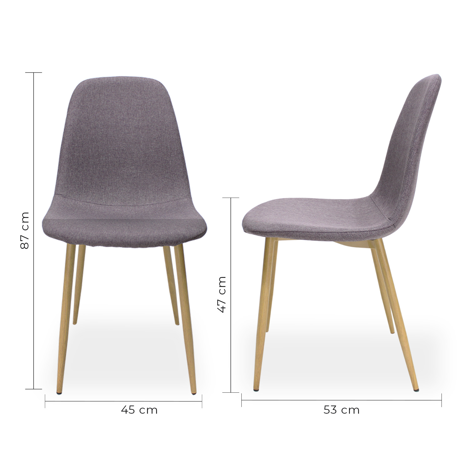 Foto 6 pulgar | Silla Mundo In Muebles Gris