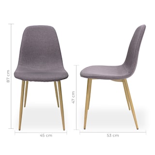 Foto 5 | Silla Mundo In Muebles Gris