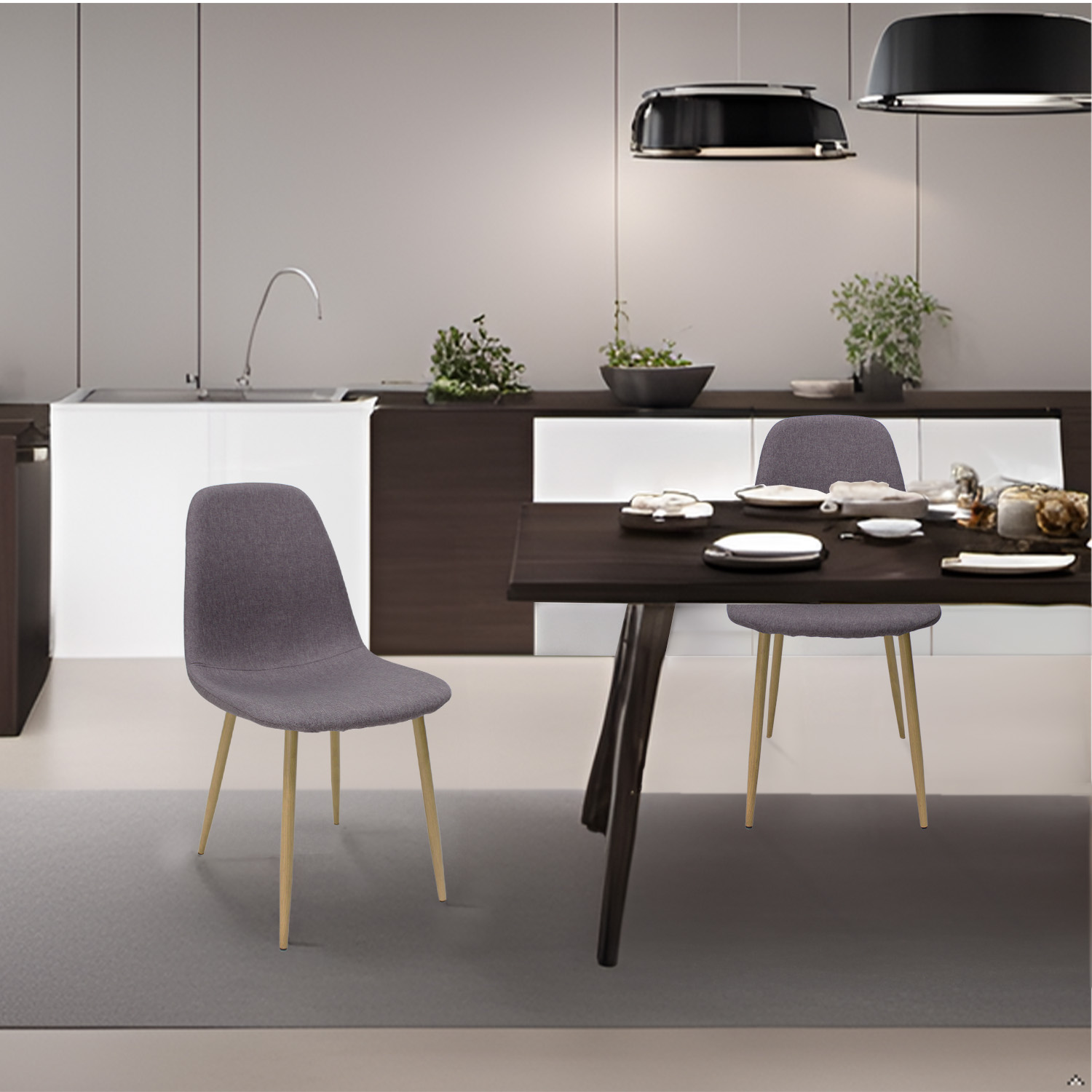 Foto 8 pulgar | Silla Mundo In Muebles Gris