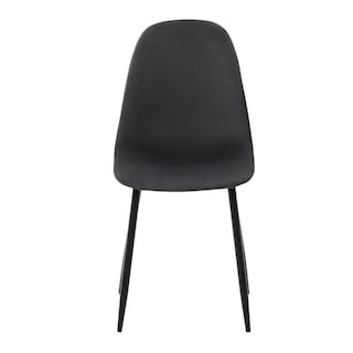 Foto 1 | Silla De Comedor Gris Oxford Con Asiento Y Respaldo En Terciopelo. Estructura De Metal Y Patas Negras