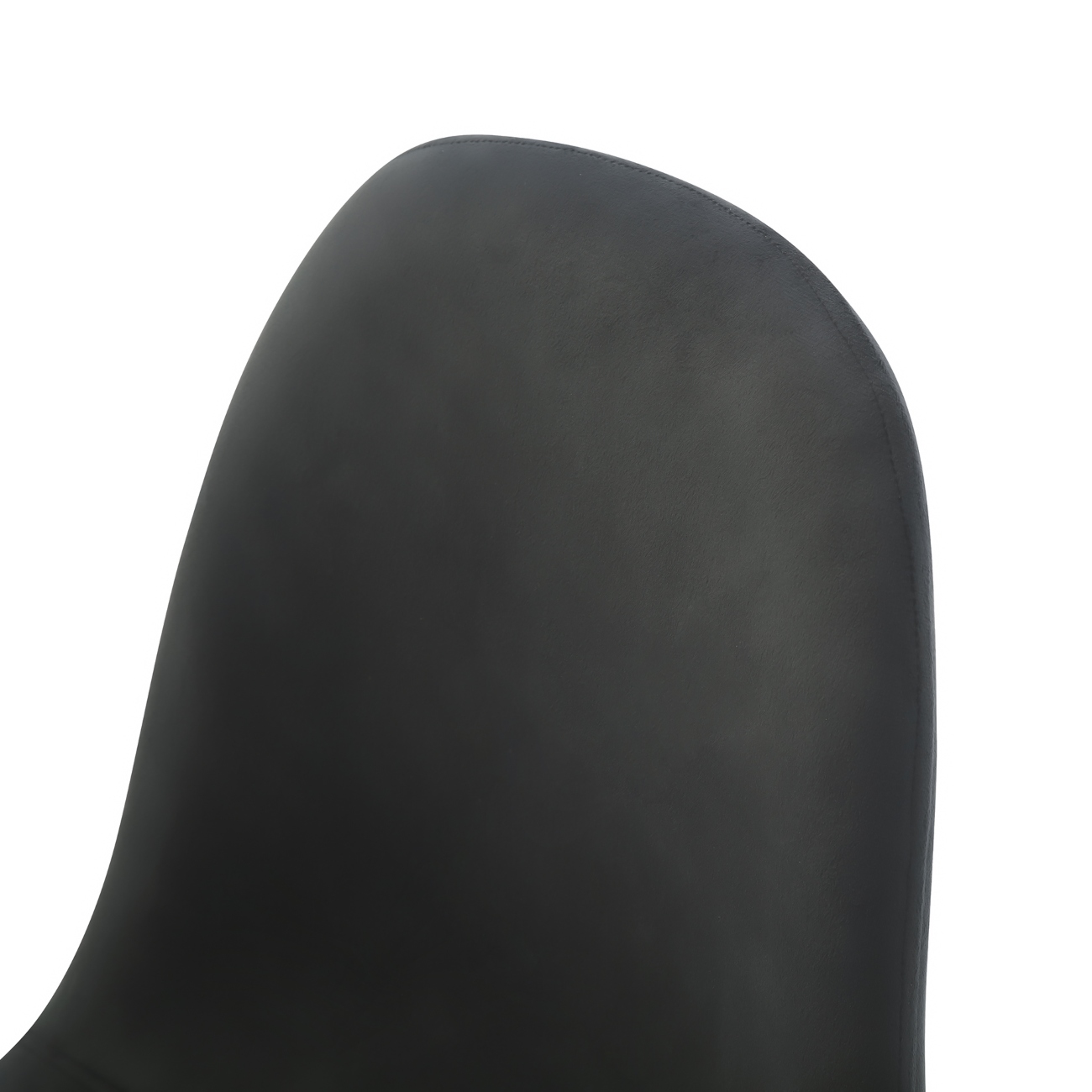 Foto 7 pulgar | Silla De Comedor Gris Oxford Con Asiento Y Respaldo En Terciopelo. Estructura De Metal Y Patas Negras
