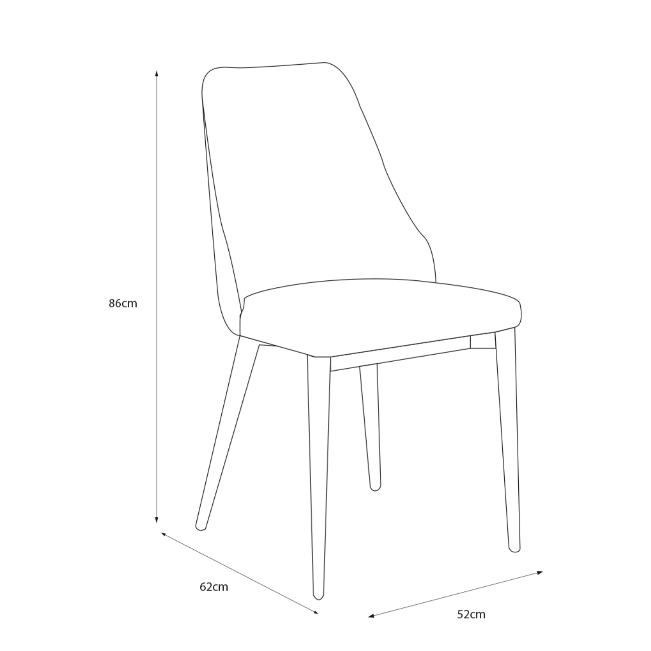 Foto 7 pulgar | Silla De Comedor Con Asiento Acolchado Tapizado En Tela Mostaza Con Patas De Metal Efecto Madera