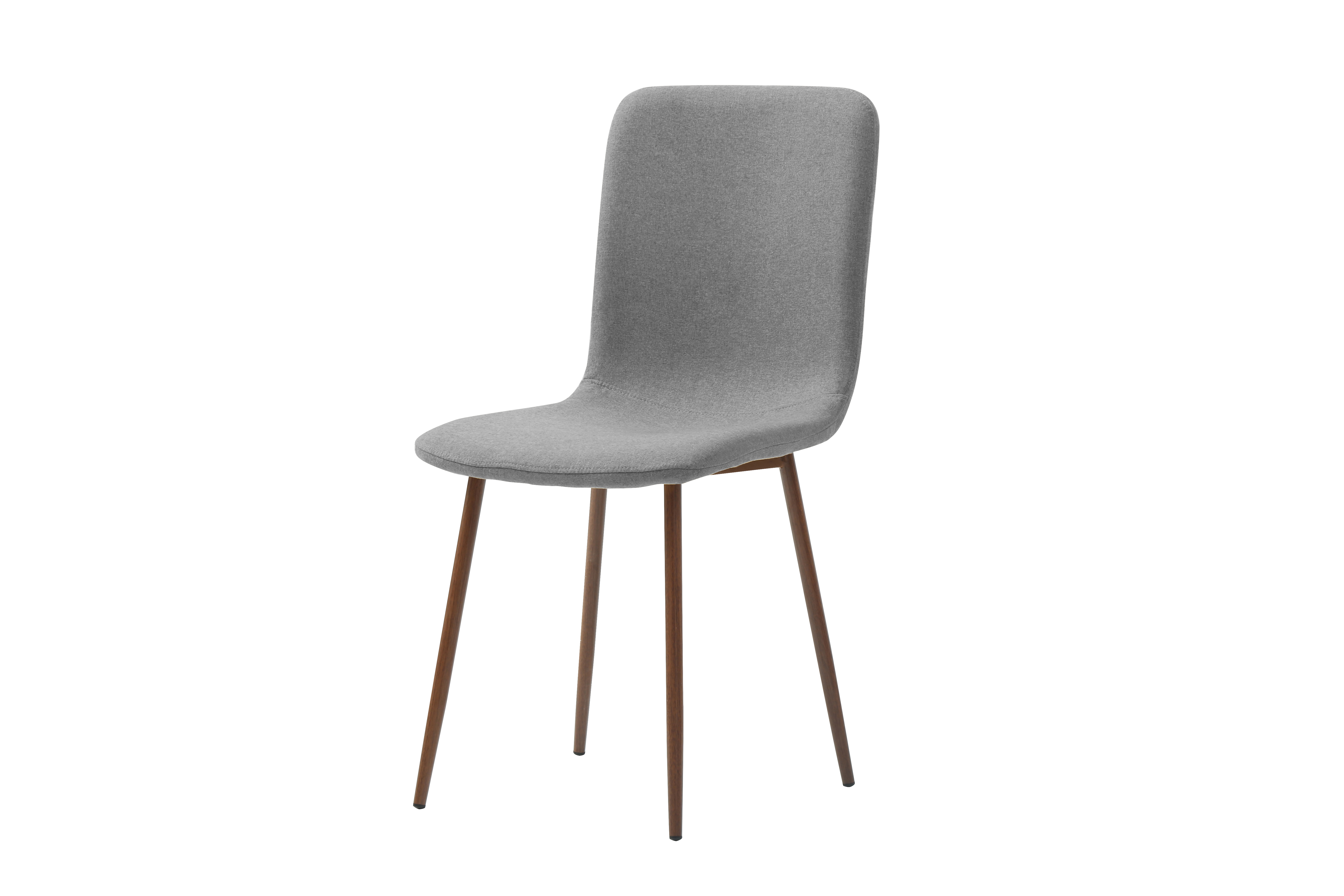 Foto 5 pulgar | Set De 4 Sillas Para Comedor Color Gris Con Patas De Metal Efecto Madera, Tapizadas Con Tela De Lino Y Estructura De M