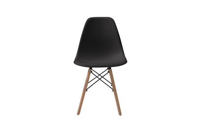 Foto 2 | Set De 4 Sillas Para Comedor Color Negro Con Patas De Madera De Haya Y Soporte De Metal