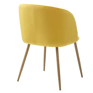 Foto 3 | Silla de Comedor en Terciopelo Alterego Amarillo