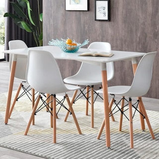 Foto 6 | Silla de Comedor Alterego de Madera Blanco
