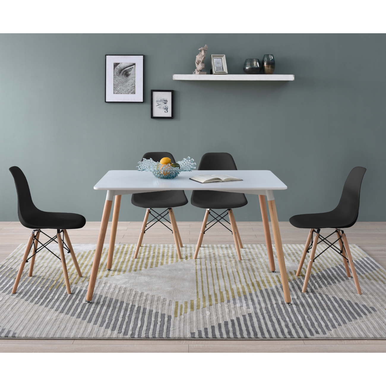 Foto 5 pulgar | Silla de Comedor Alterego de Madera Negro