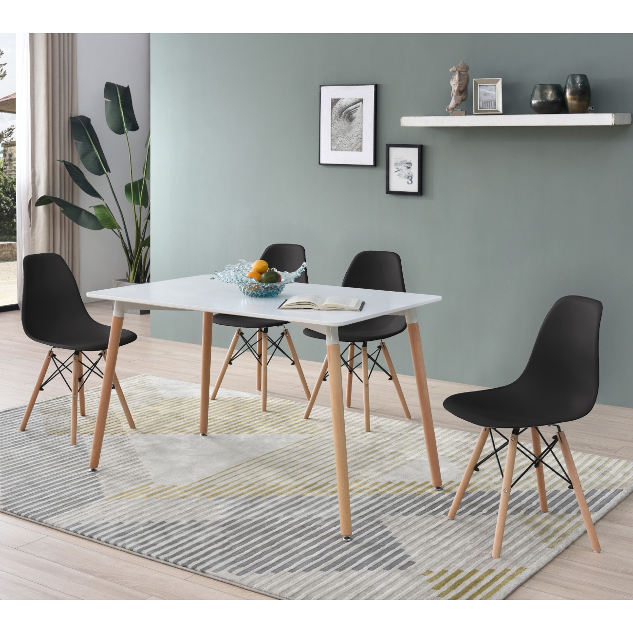 Foto 6 pulgar | Silla de Comedor Alterego de Madera Negro