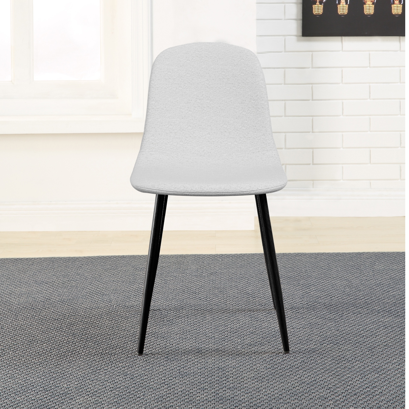 Foto 7 | Silla de Comedor Alterego Bouclé Blanco