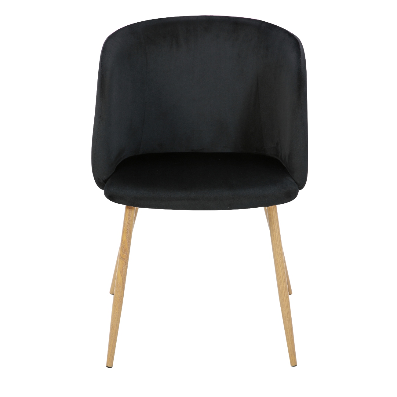 Foto 2 pulgar | Silla de Comedor en Terciopelo Alterego Negro