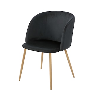 Foto 2 | Silla de Comedor en Terciopelo Alterego Negro