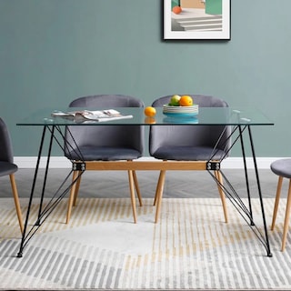 Foto 4 | Silla de Comedor en Terciopelo Alterego Gris