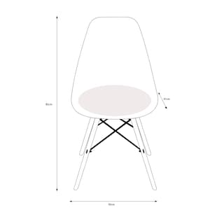 Foto 5 | Silla de Comedor Alterego Negro