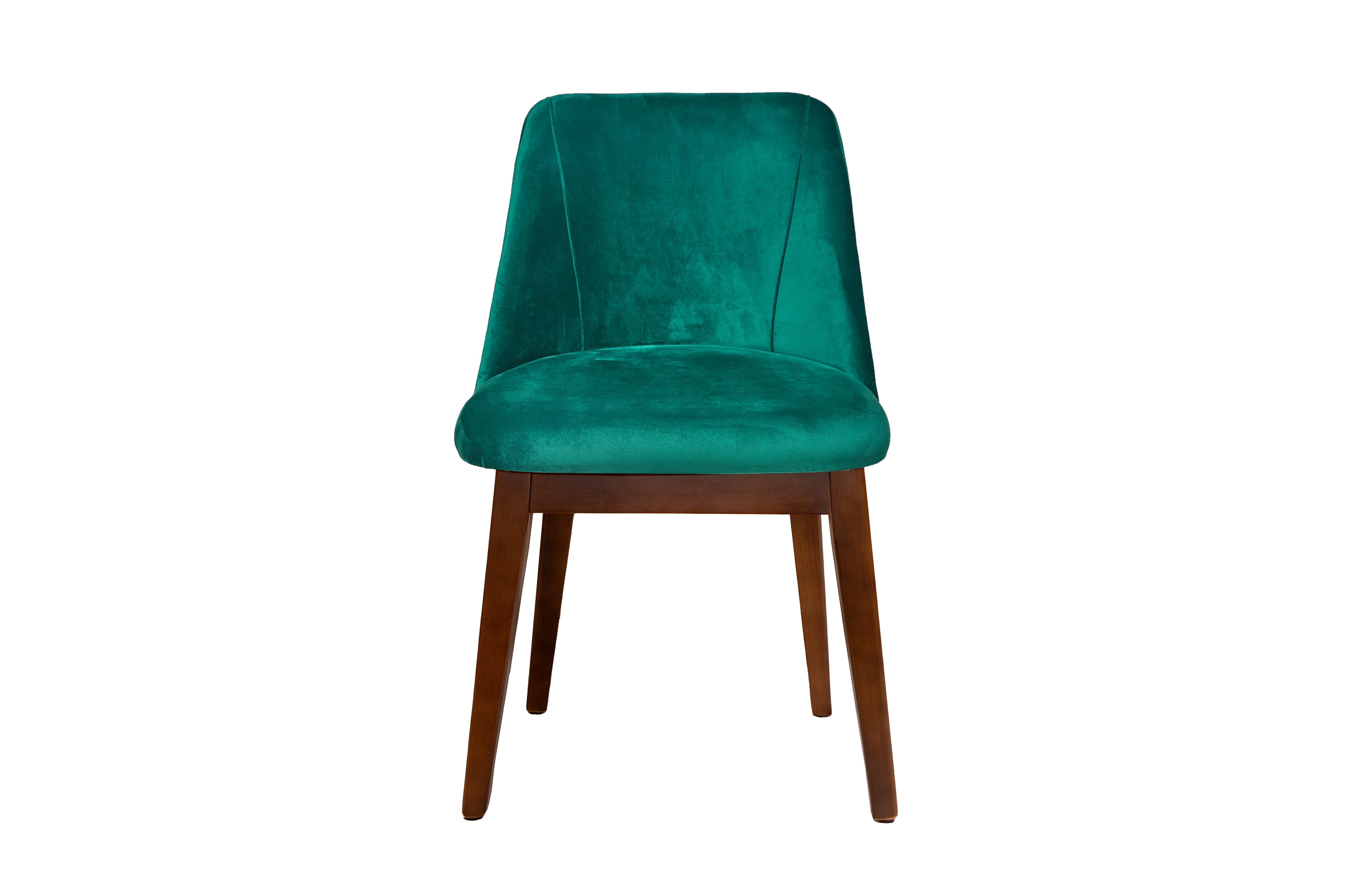Foto 1 | Silla Para Comedor Tapizada En Terciopelo Verde. Estructura De Madera