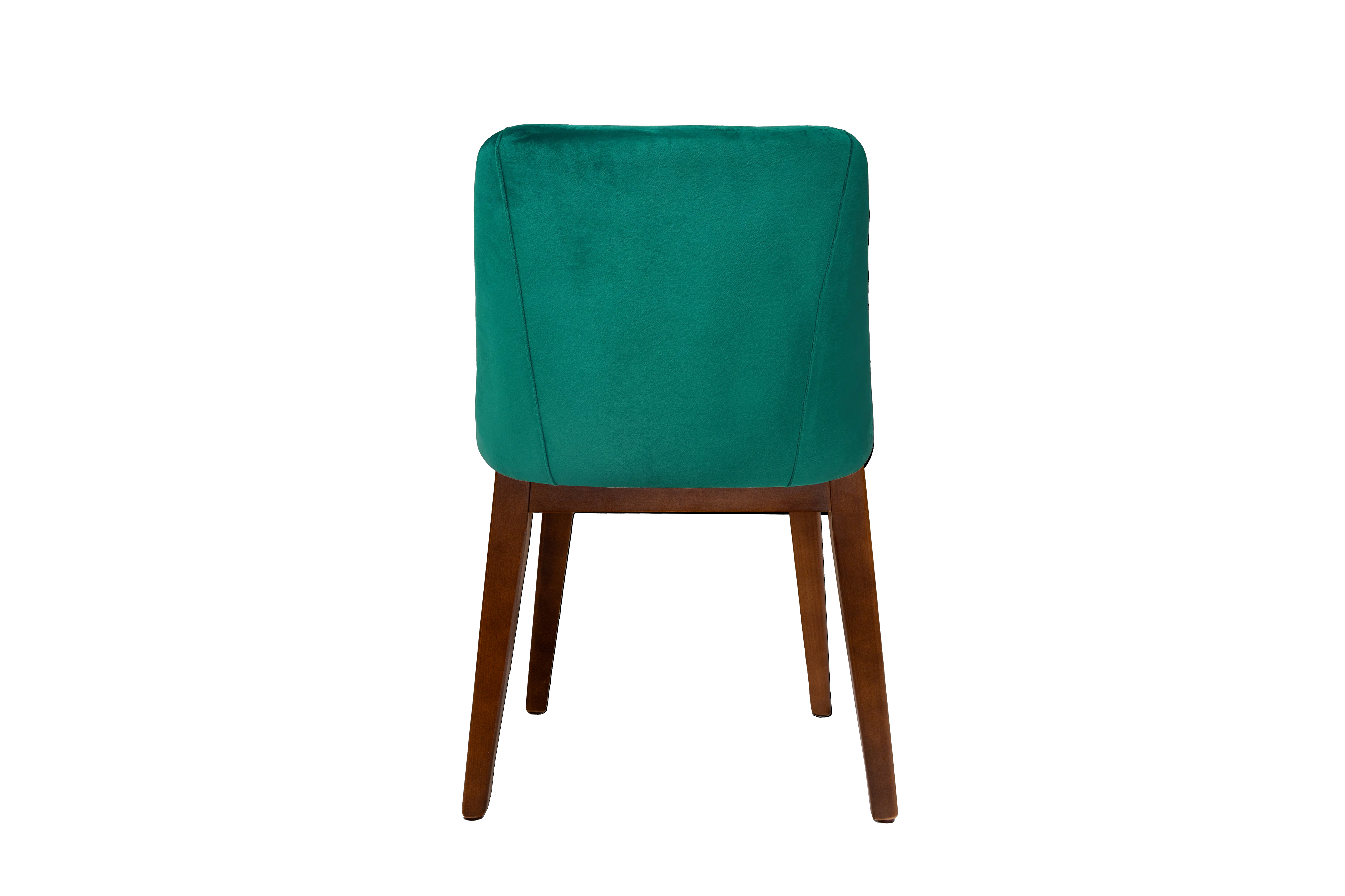 Foto 3 pulgar | Silla Para Comedor Tapizada En Terciopelo Verde. Estructura De Madera