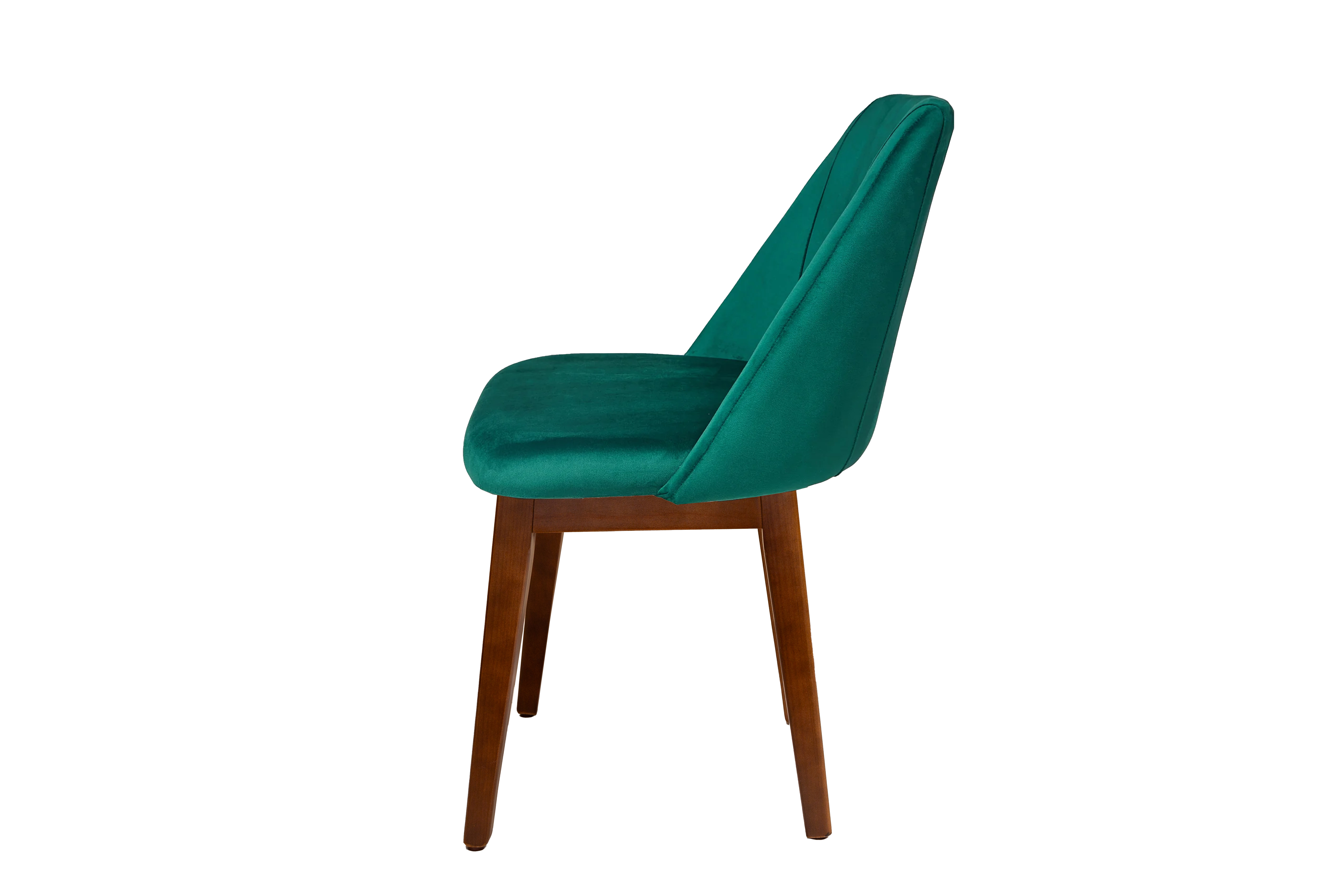 Foto 4 pulgar | Silla Para Comedor Tapizada En Terciopelo Verde. Estructura De Madera