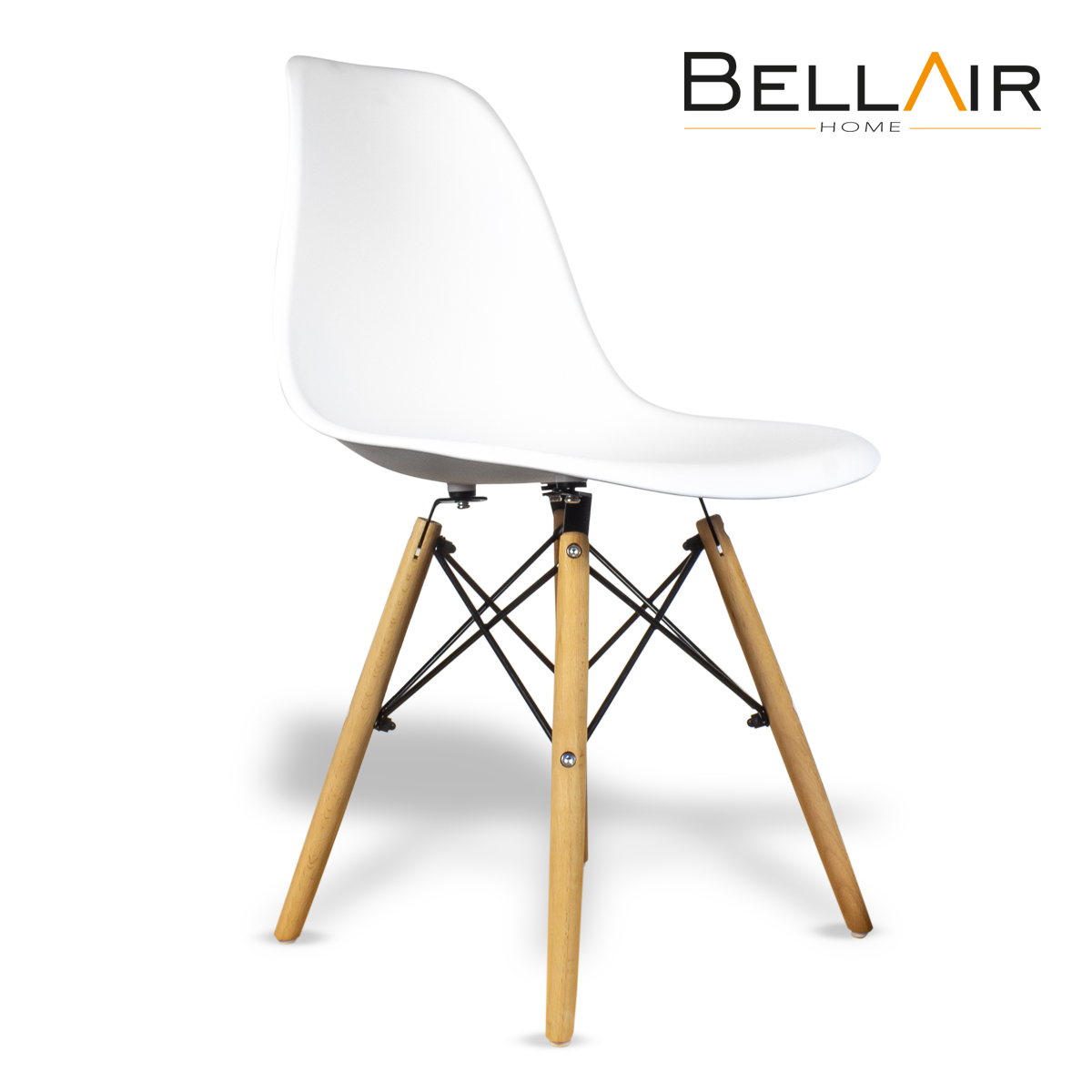 Foto 2 | Set de 4 Sillas Eames Steelpro Blancas