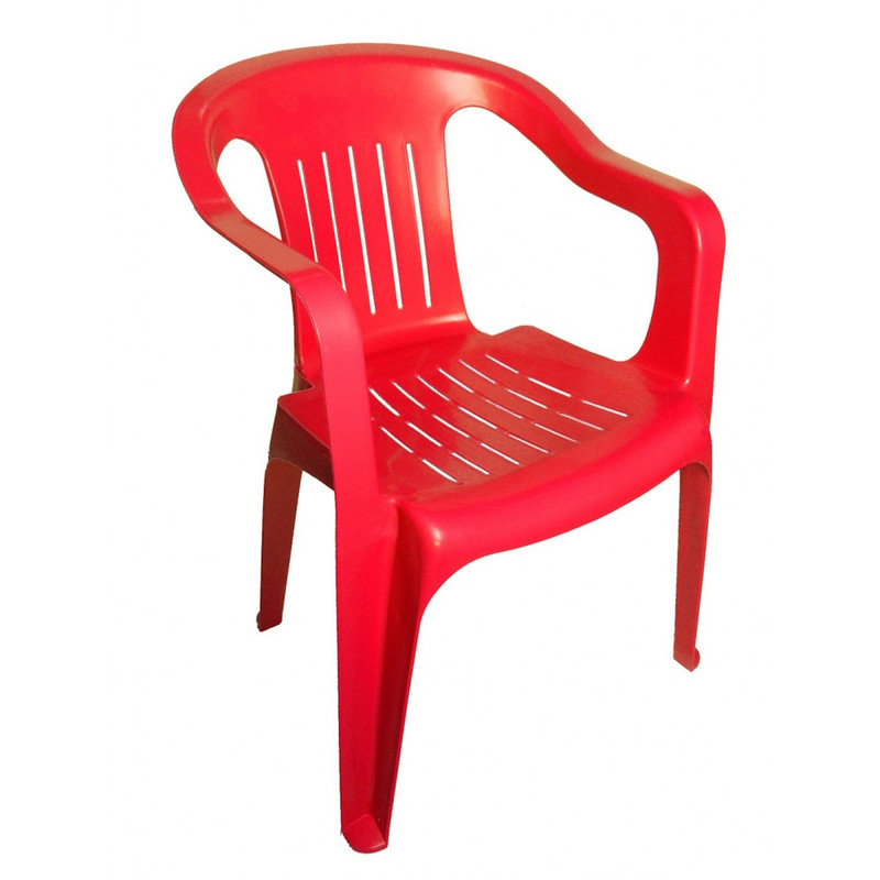 Foto 1 | Silla Plástica Brexia Color Rojo Mod. Pda025a-023 Duna