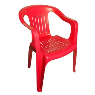 Foto 1 | Silla Plástica Brexia Color Rojo Mod. Pda025a-023 Duna